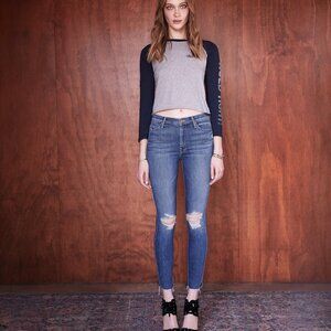 NWT Mother Denim The Vamp Fray Soft Stretch Jeans Crazy Like A Fox 24,25,26